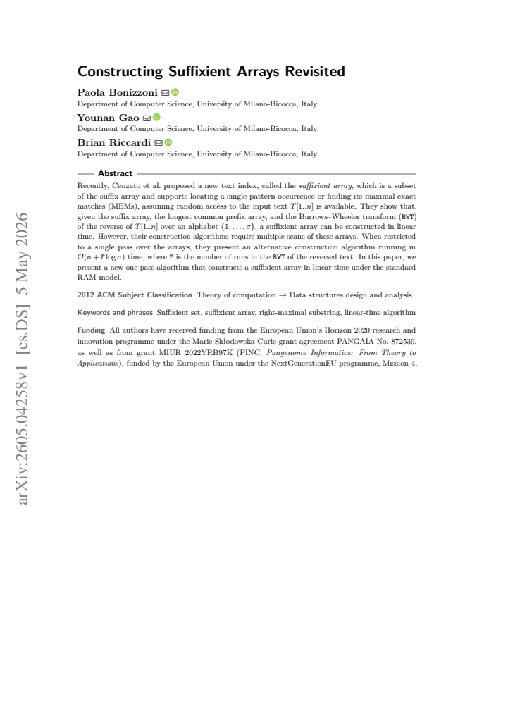 First page