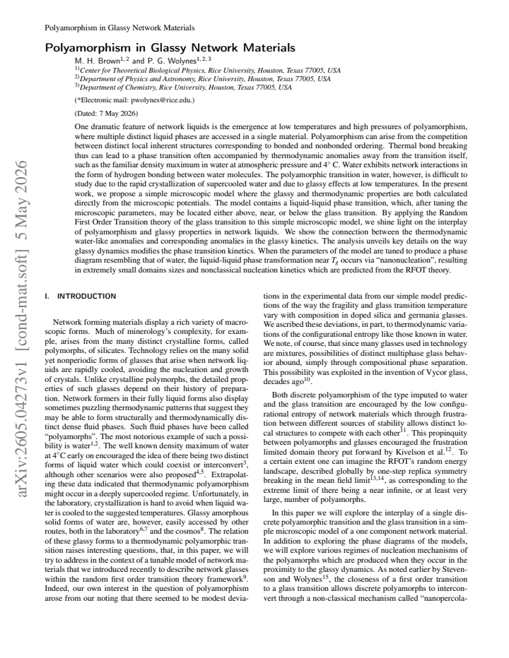 First page
