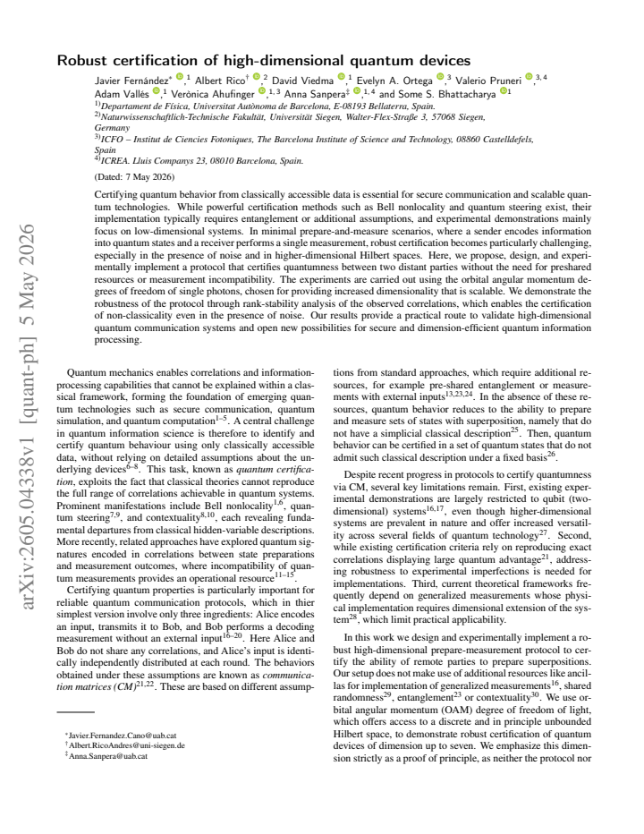 First page