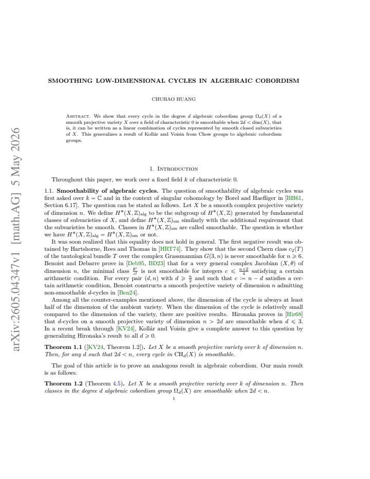 First page
