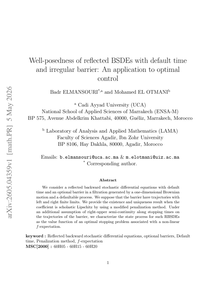 First page
