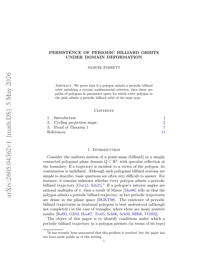 First page