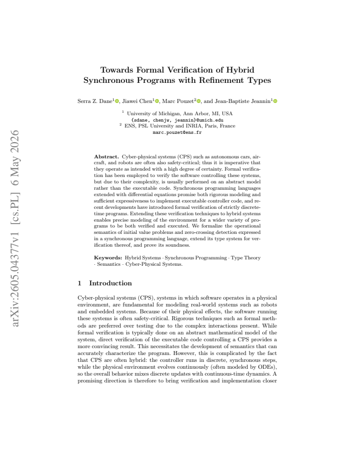 First page