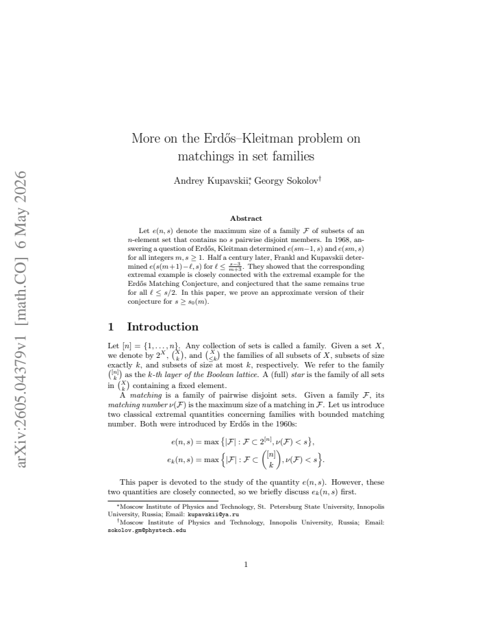 First page