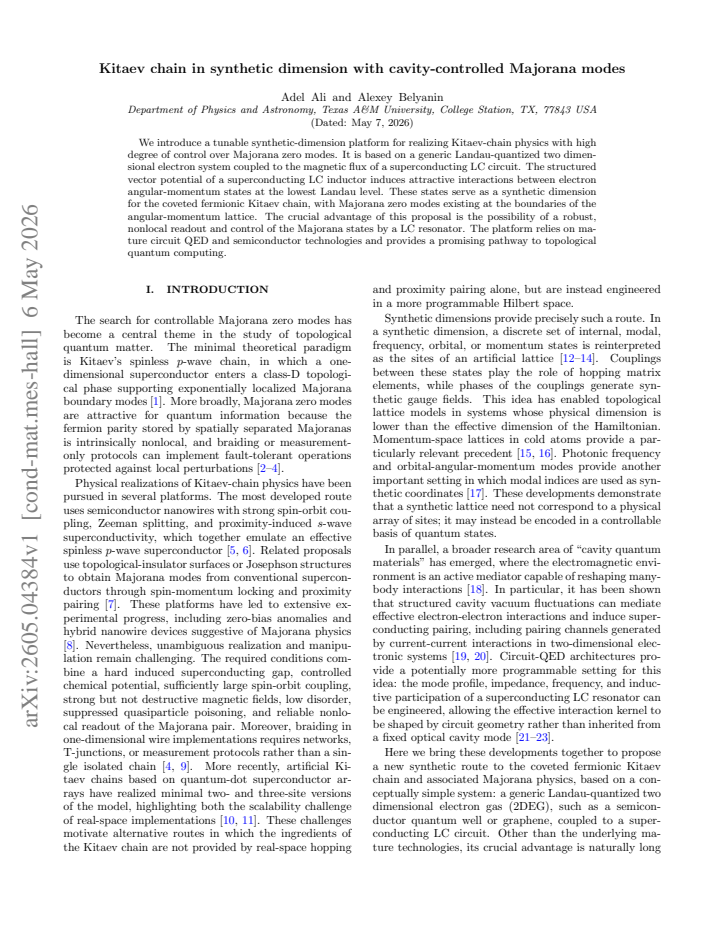 First page