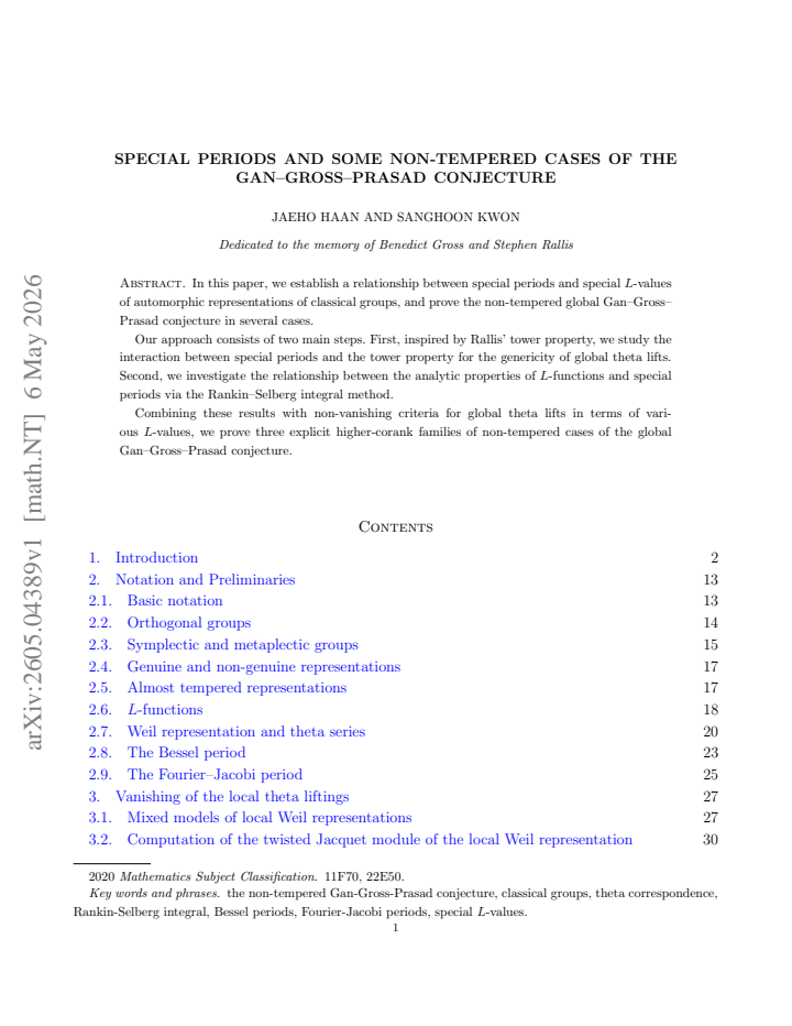 First page