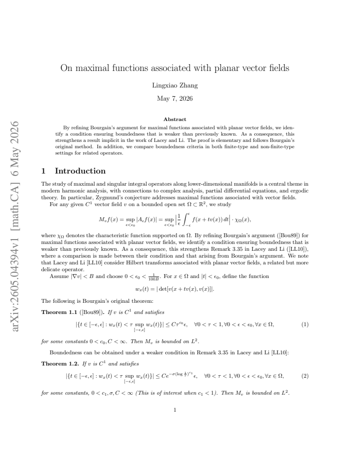 First page