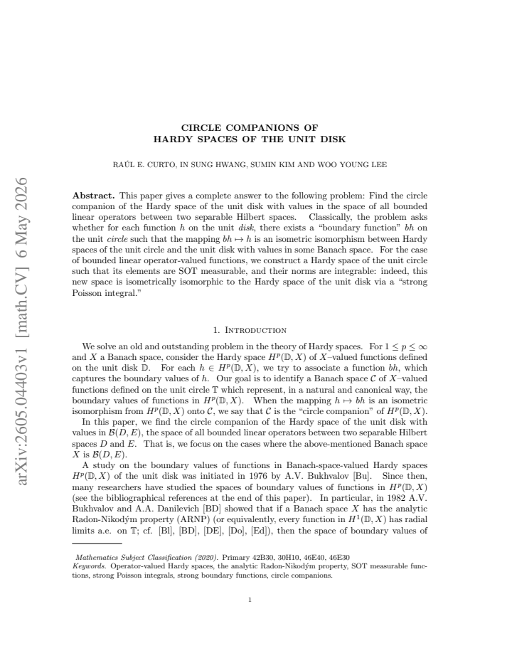 First page