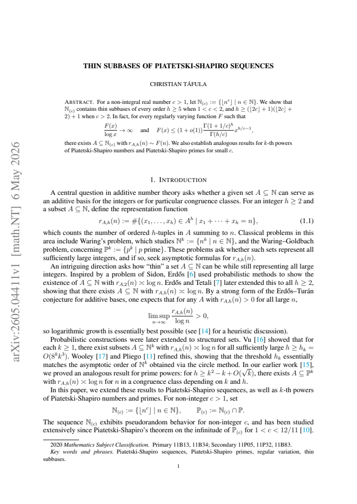 First page