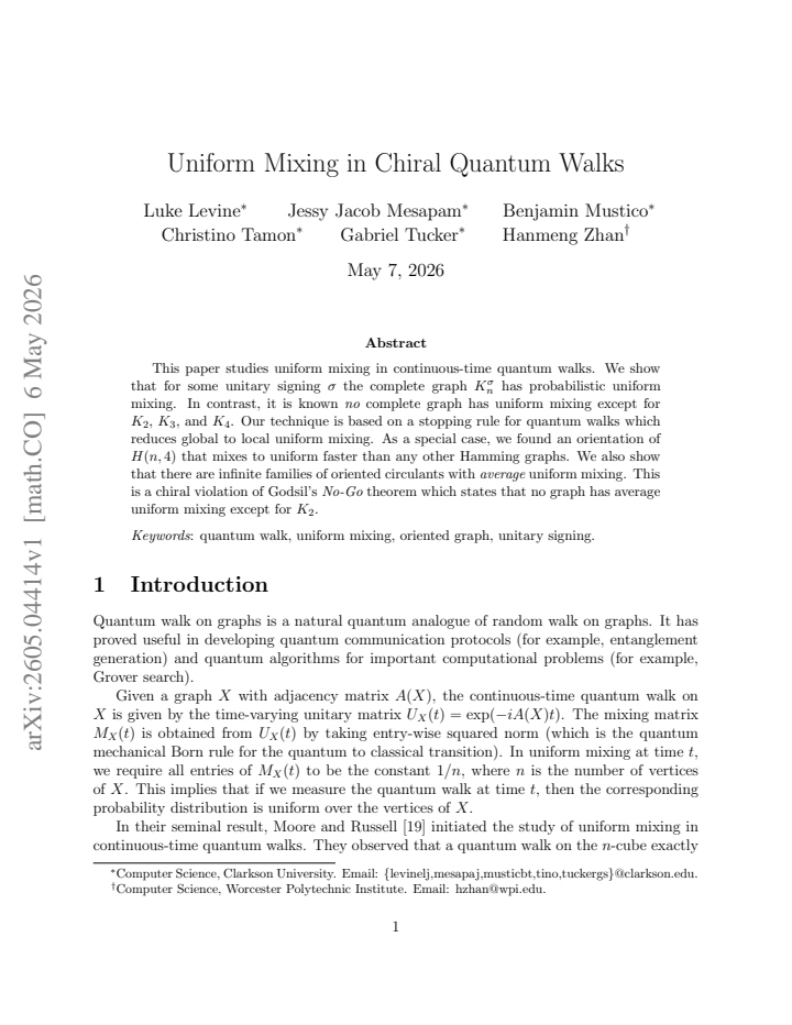 First page