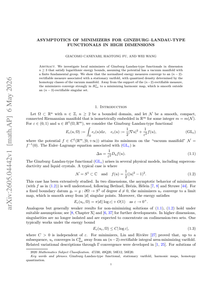First page