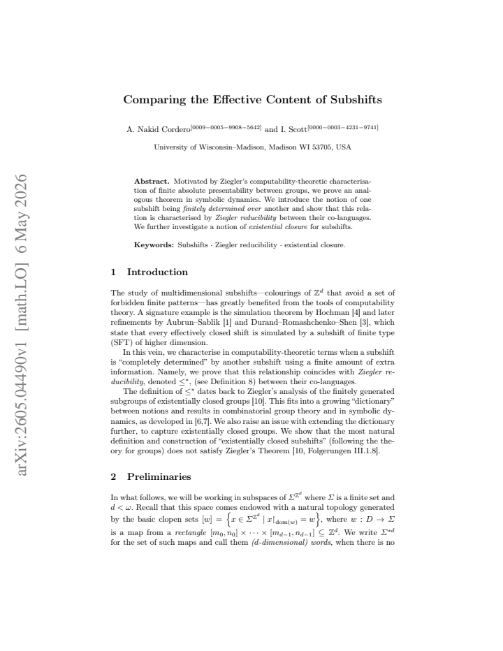 First page