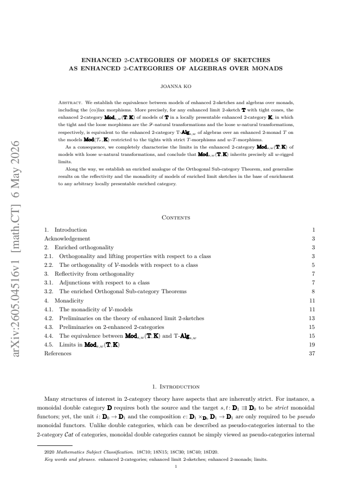 First page