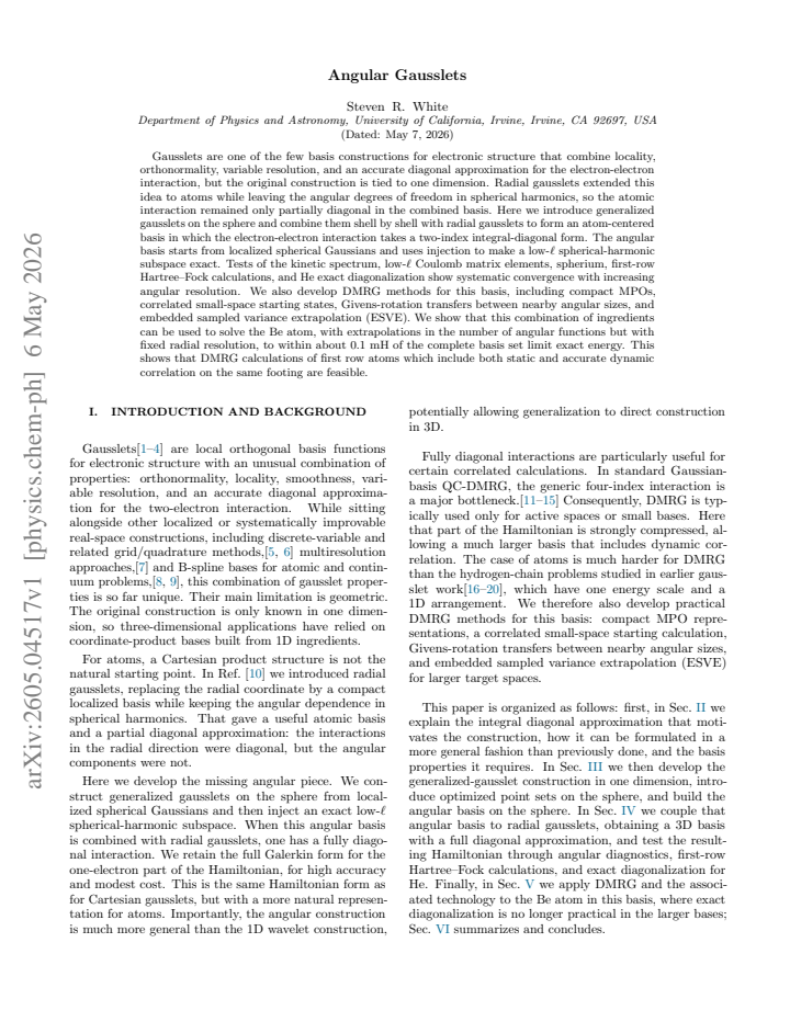 First page