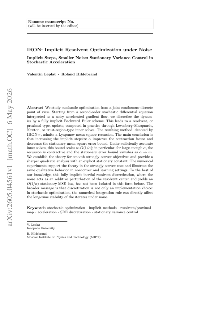 First page