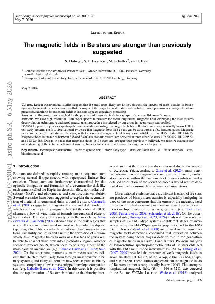 First page