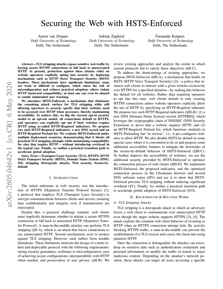 First page