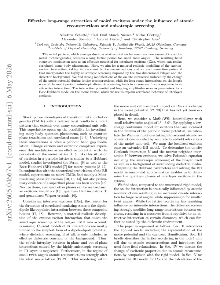 First page