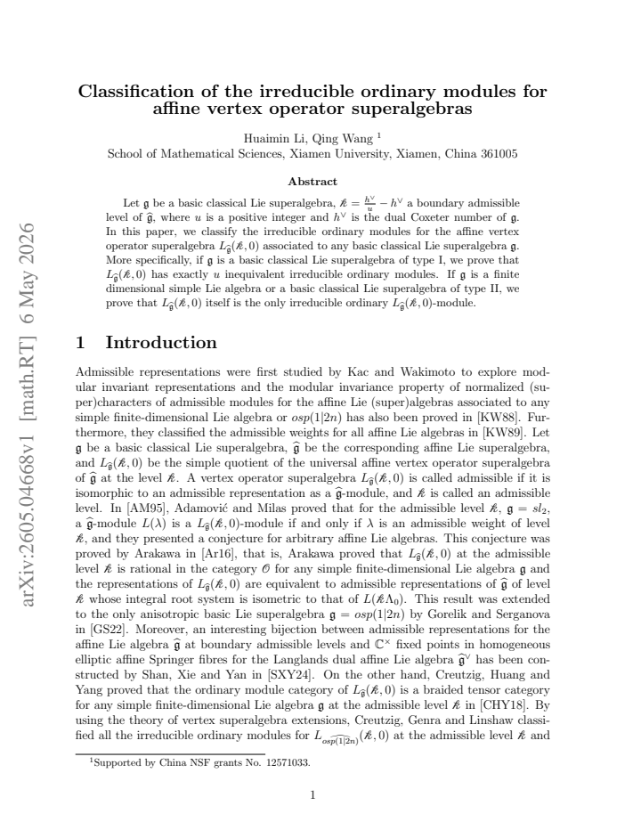First page
