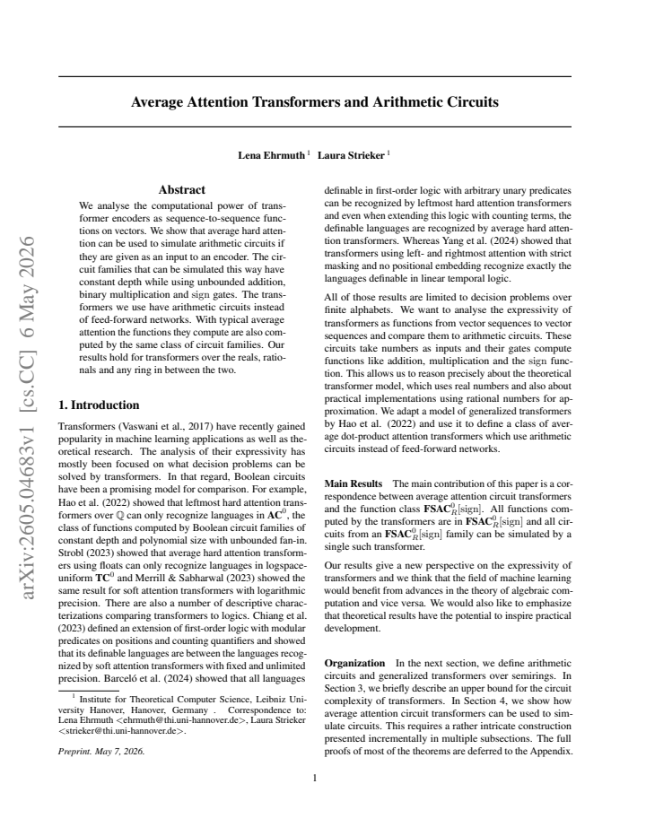 First page
