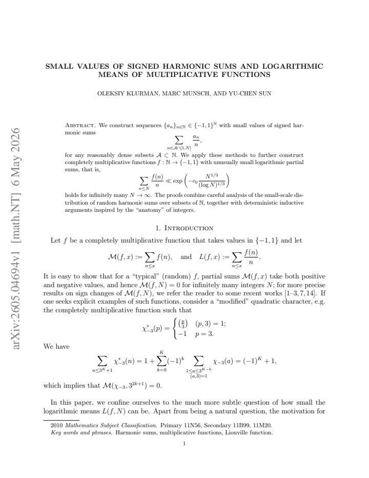First page