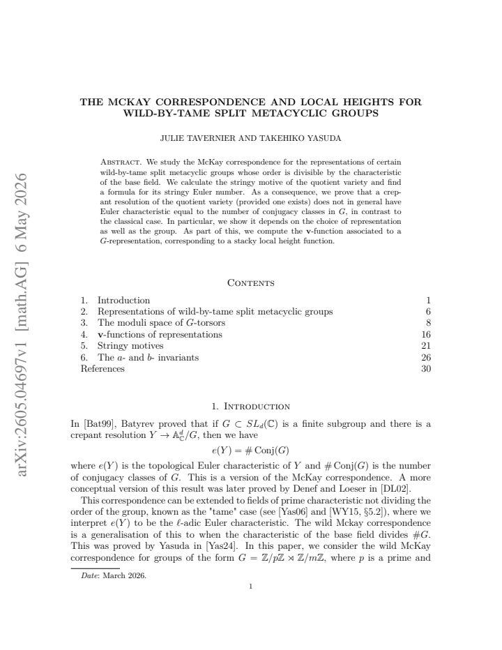 First page