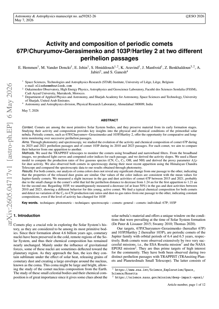 First page