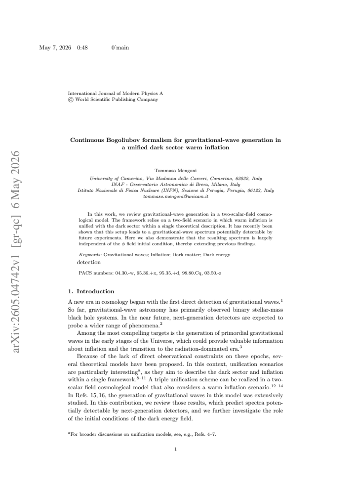 First page