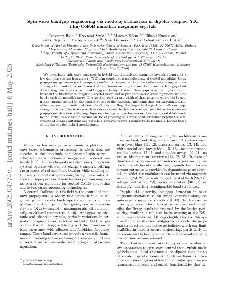 First page