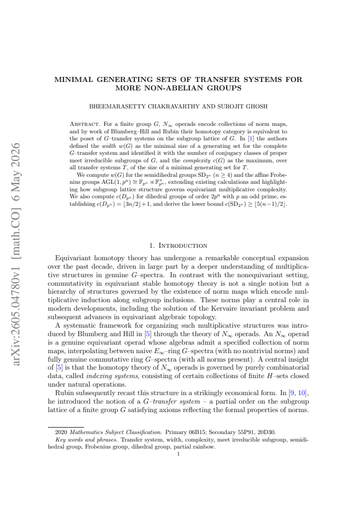 First page