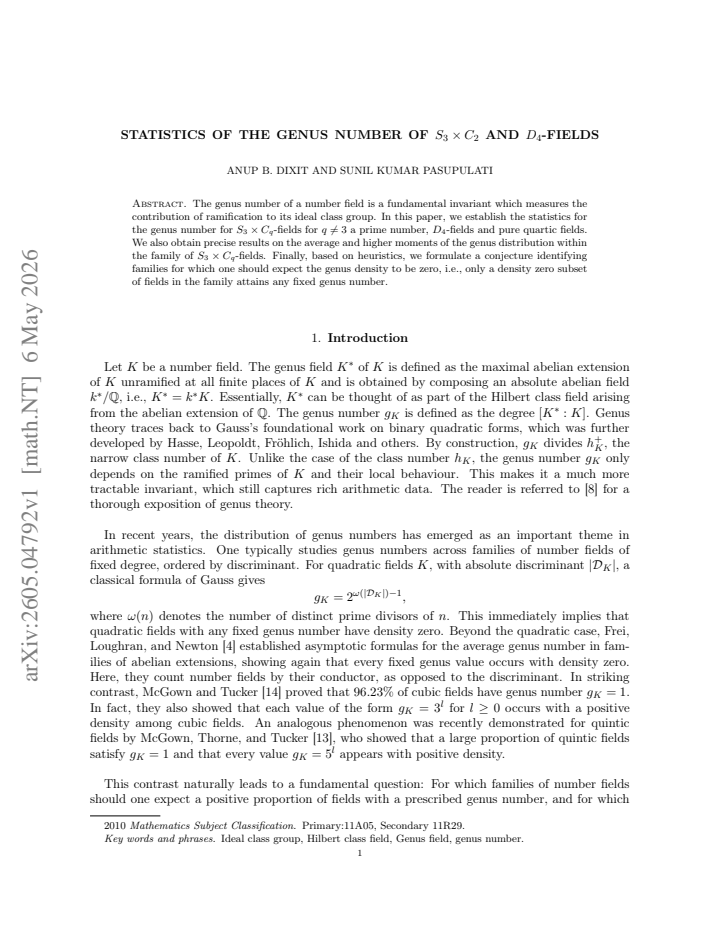 First page