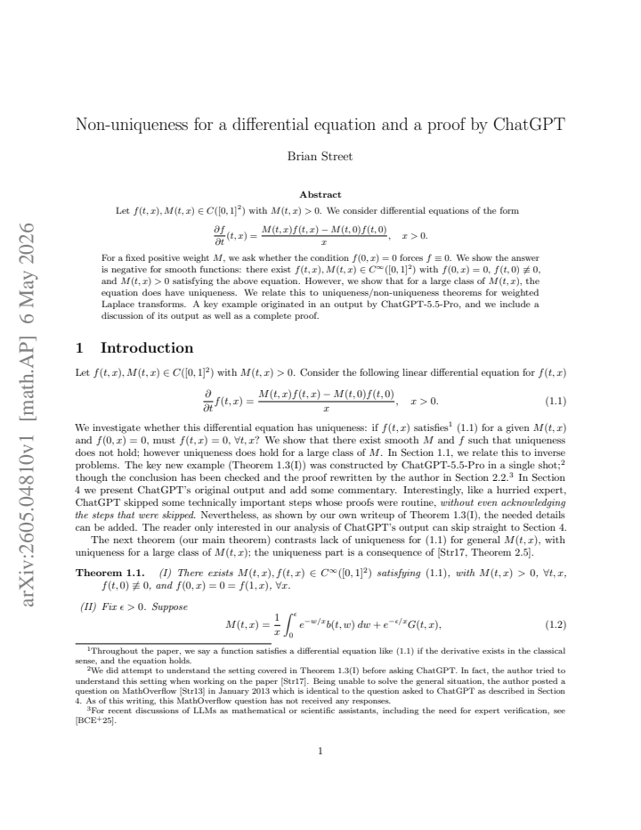 First page