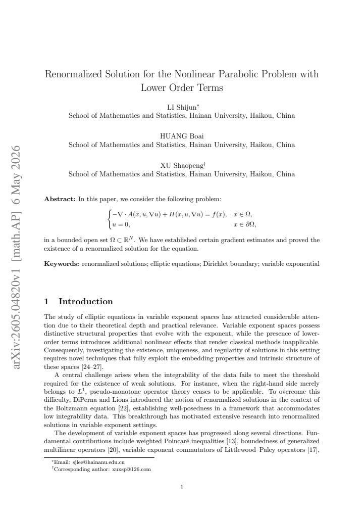 First page