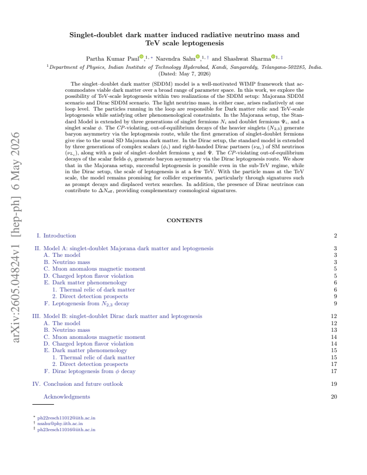 First page