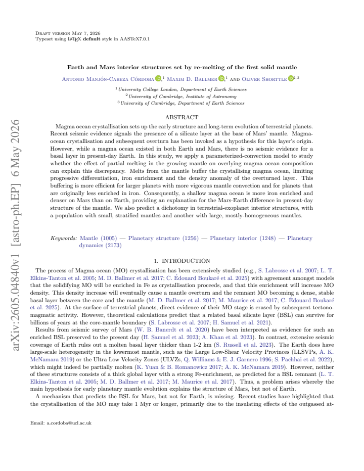 First page