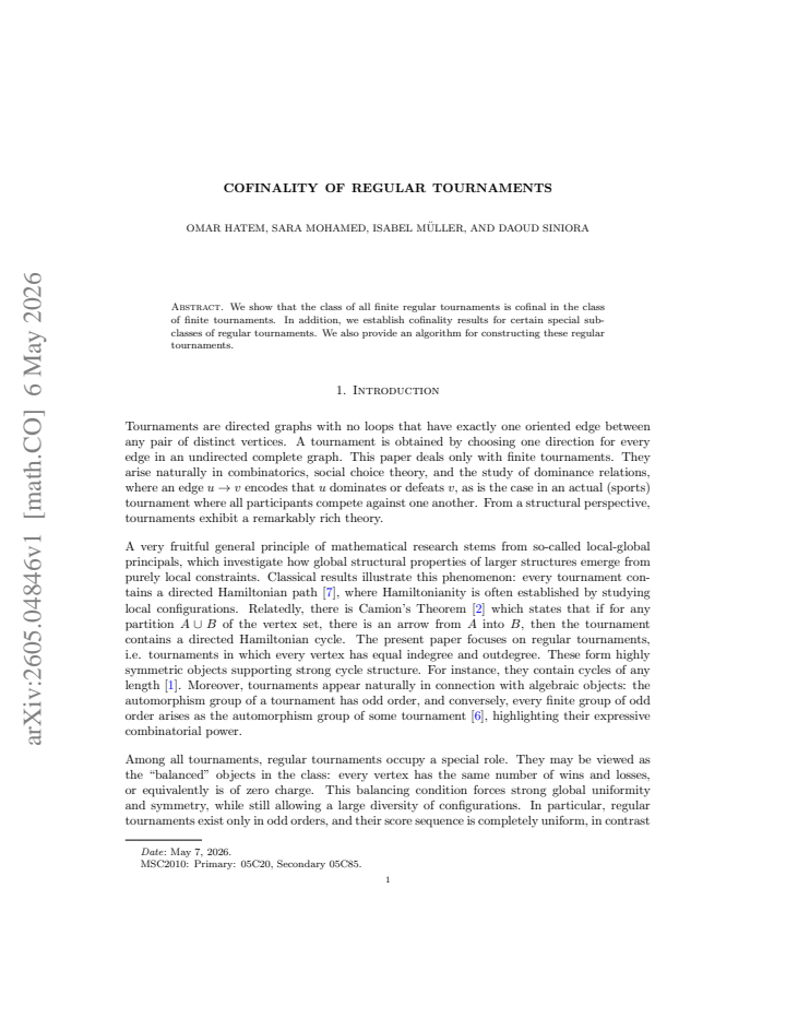First page