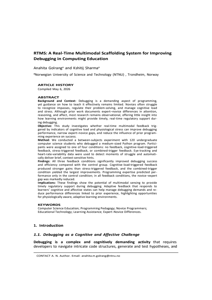 First page