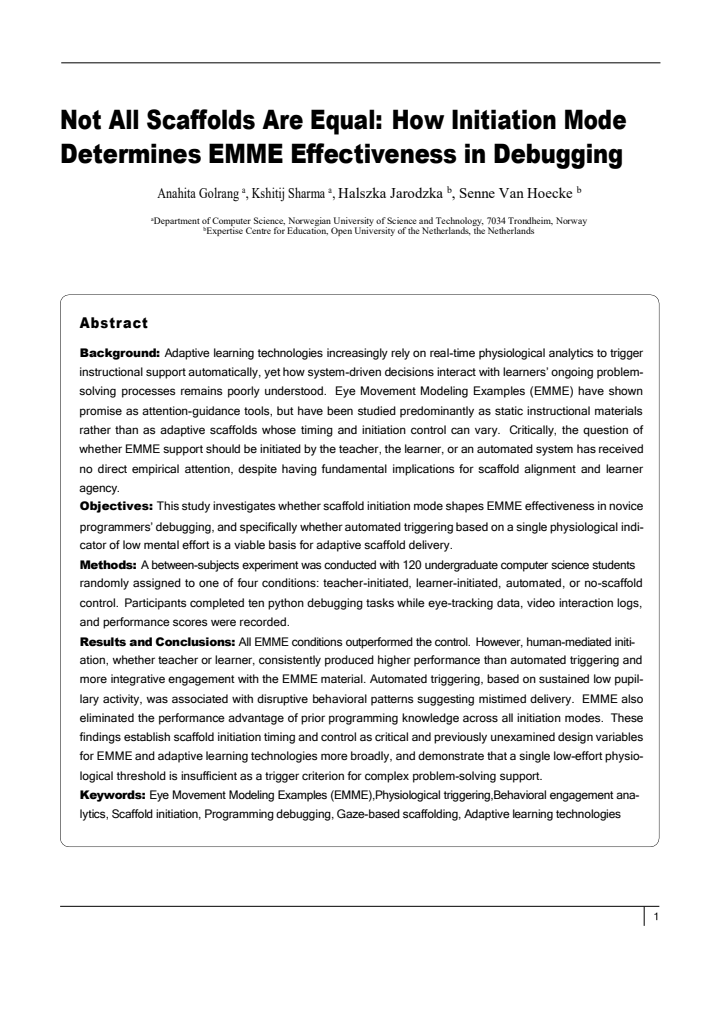 First page