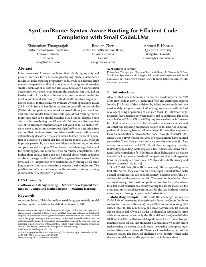First page