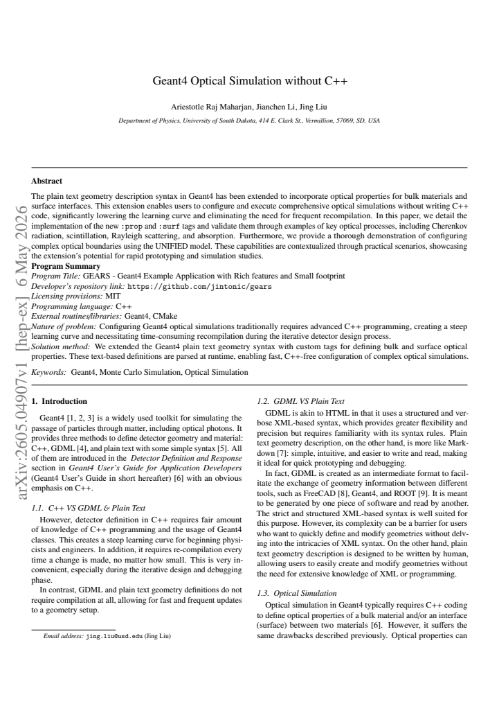 First page