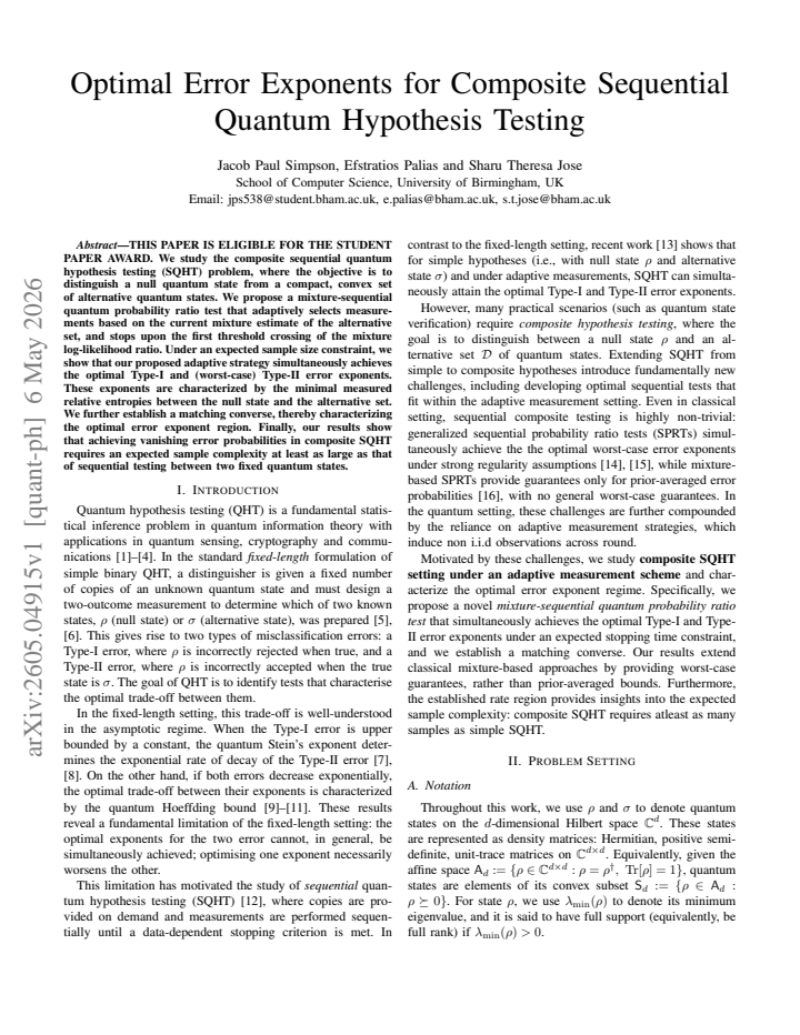 First page