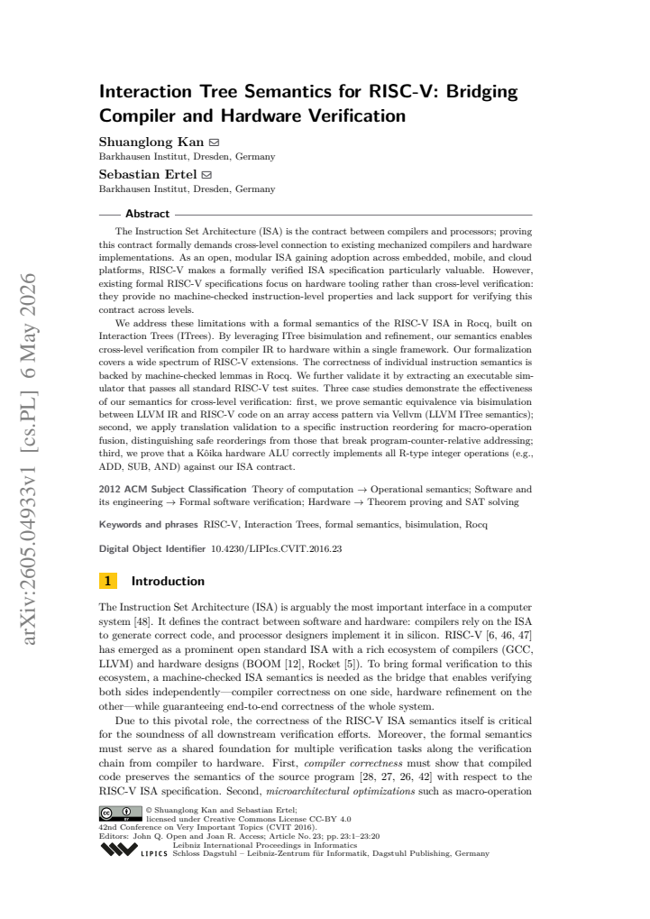 First page
