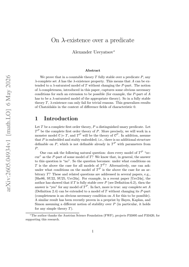 First page