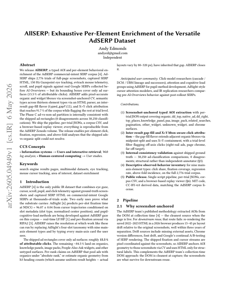First page