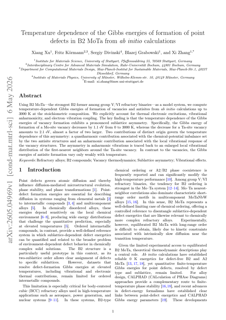 First page