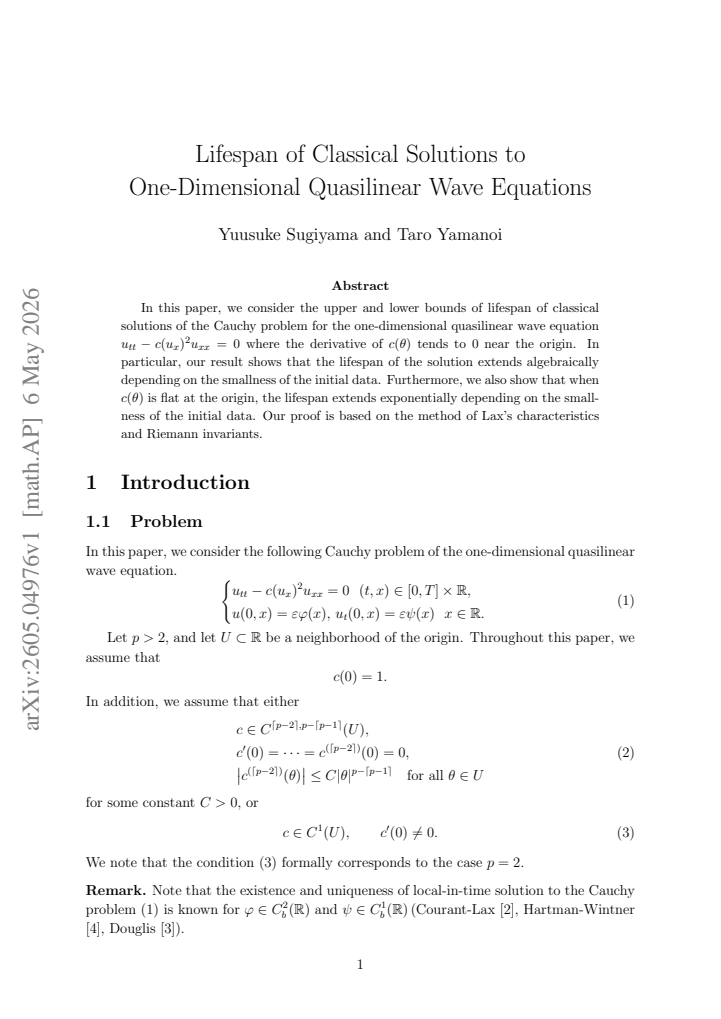 First page