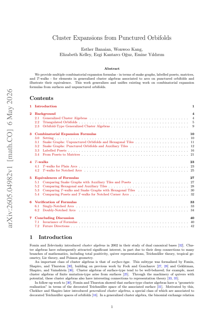 First page