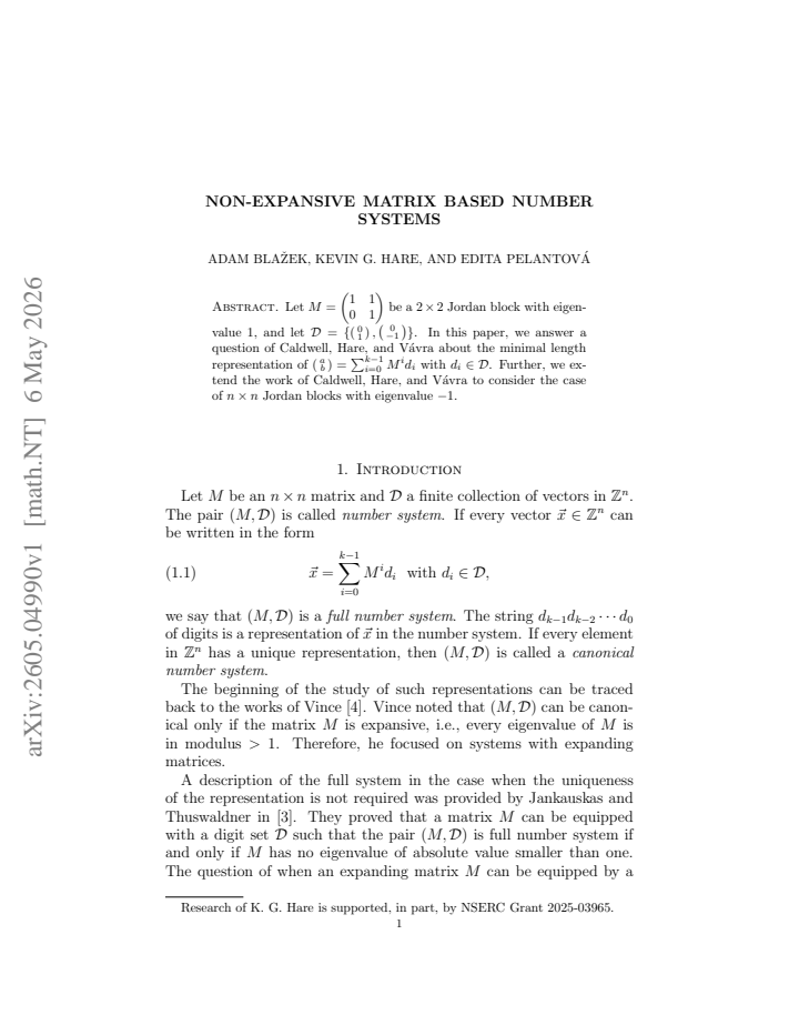 First page