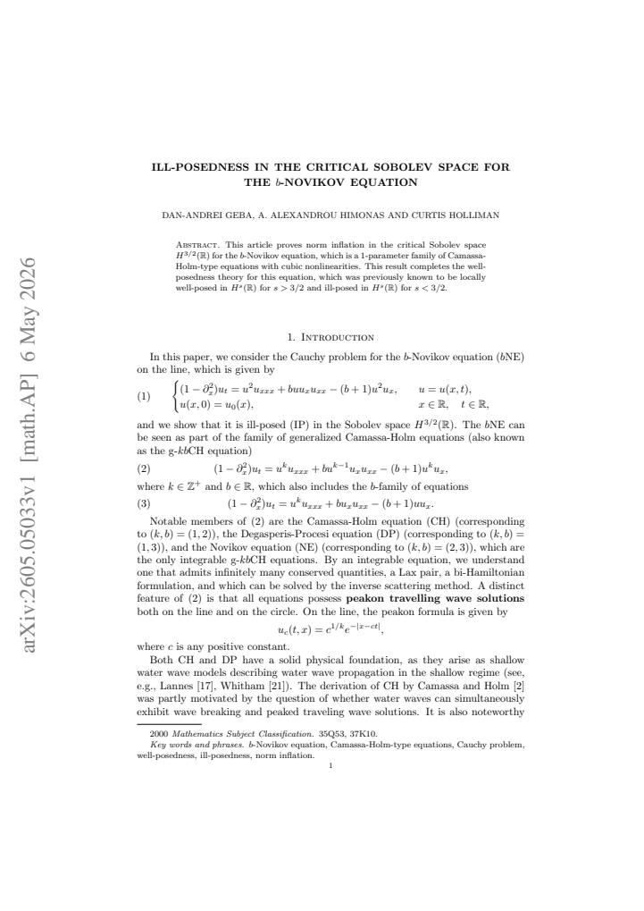 First page