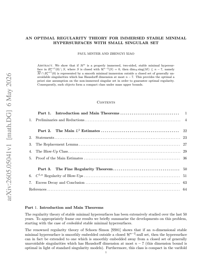 First page